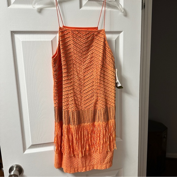 Artelier Nicole Miller Beaded Fringe Mini Dress - Picture 2 of 8